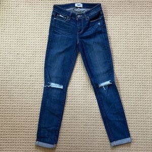 Paige Kylie Crop Distressed Jean
